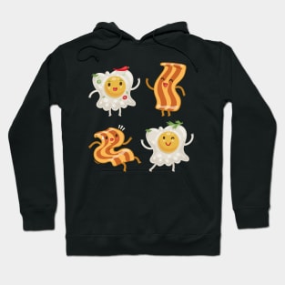 Cute Fried Egg and Bacon Hoodie